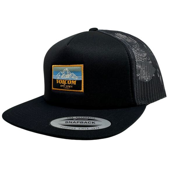 Volcom Men's Trucker Hat Mile Marker Flat Bill Snapback Cap - Picture 1 of 5